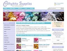 Tablet Screenshot of craftybitzsupplies.com